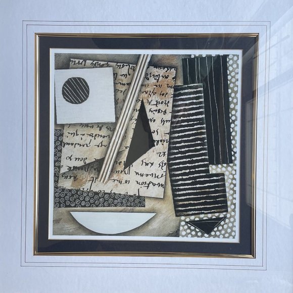 Vintage Mid-Century Modern Print Vanguard Studios Abstract Cubism Modernist Art - Picture 4 of 12